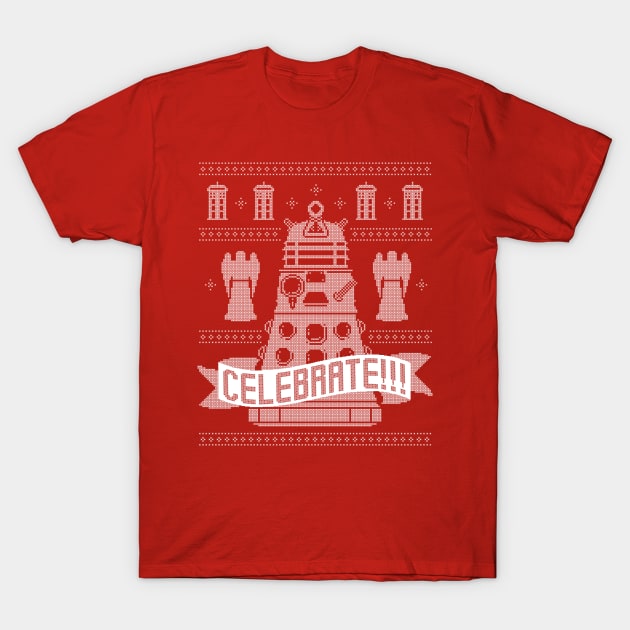 Da-Lek The Halls T-Shirt by mannypdesign